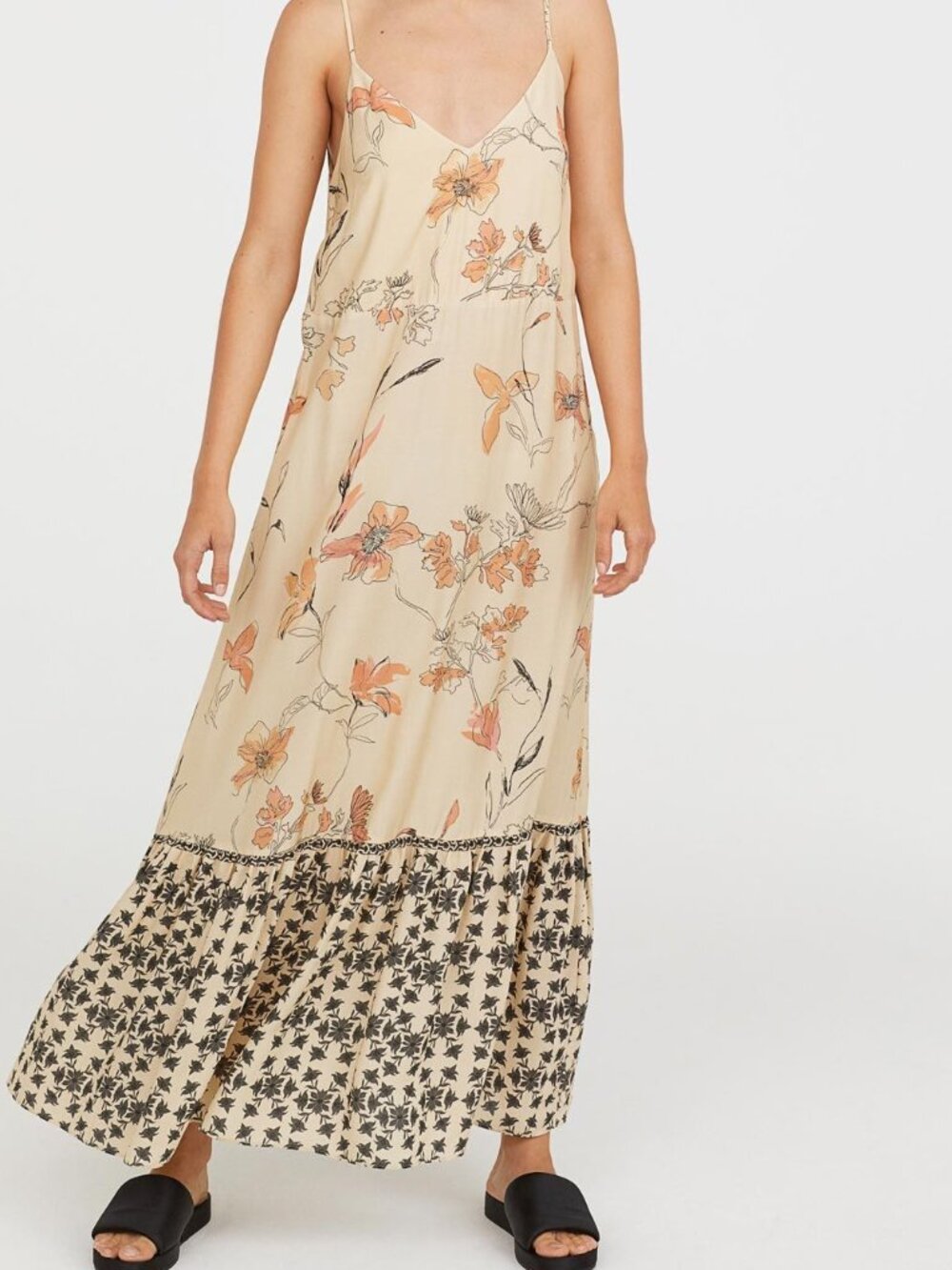 HM | Strappy Maxi Floral Dress (size 8)